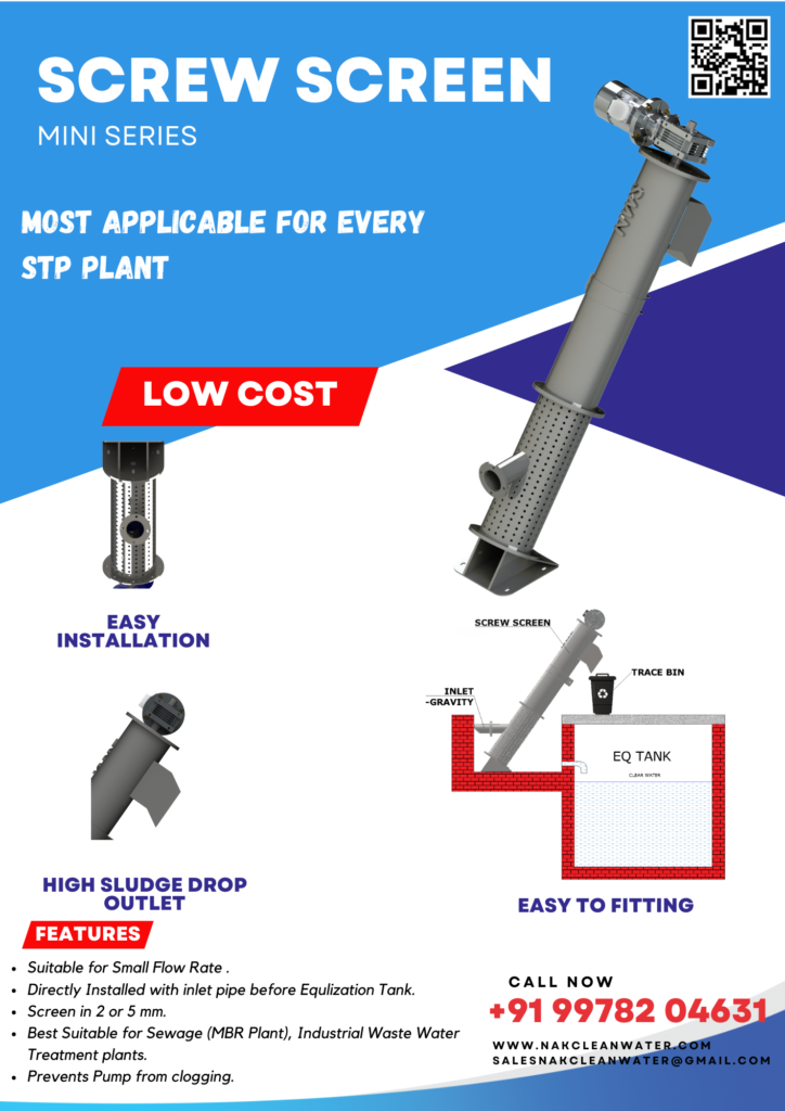 small capacity stp plant screen-nws equipments